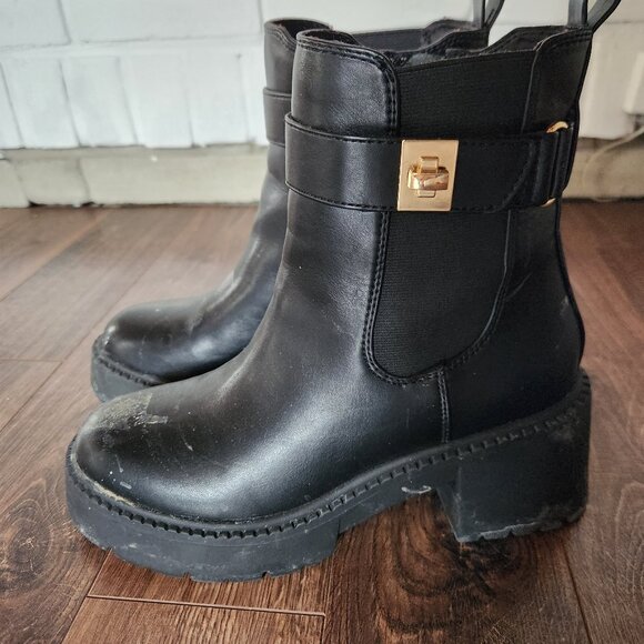 Faux leather boots - Picture 3 of 4